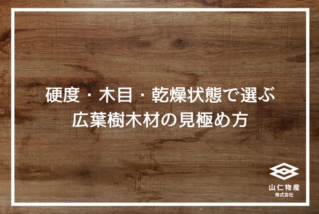 広葉樹木材の完全ガイド｜特徴・種類・針葉樹との違いを徹底解説
