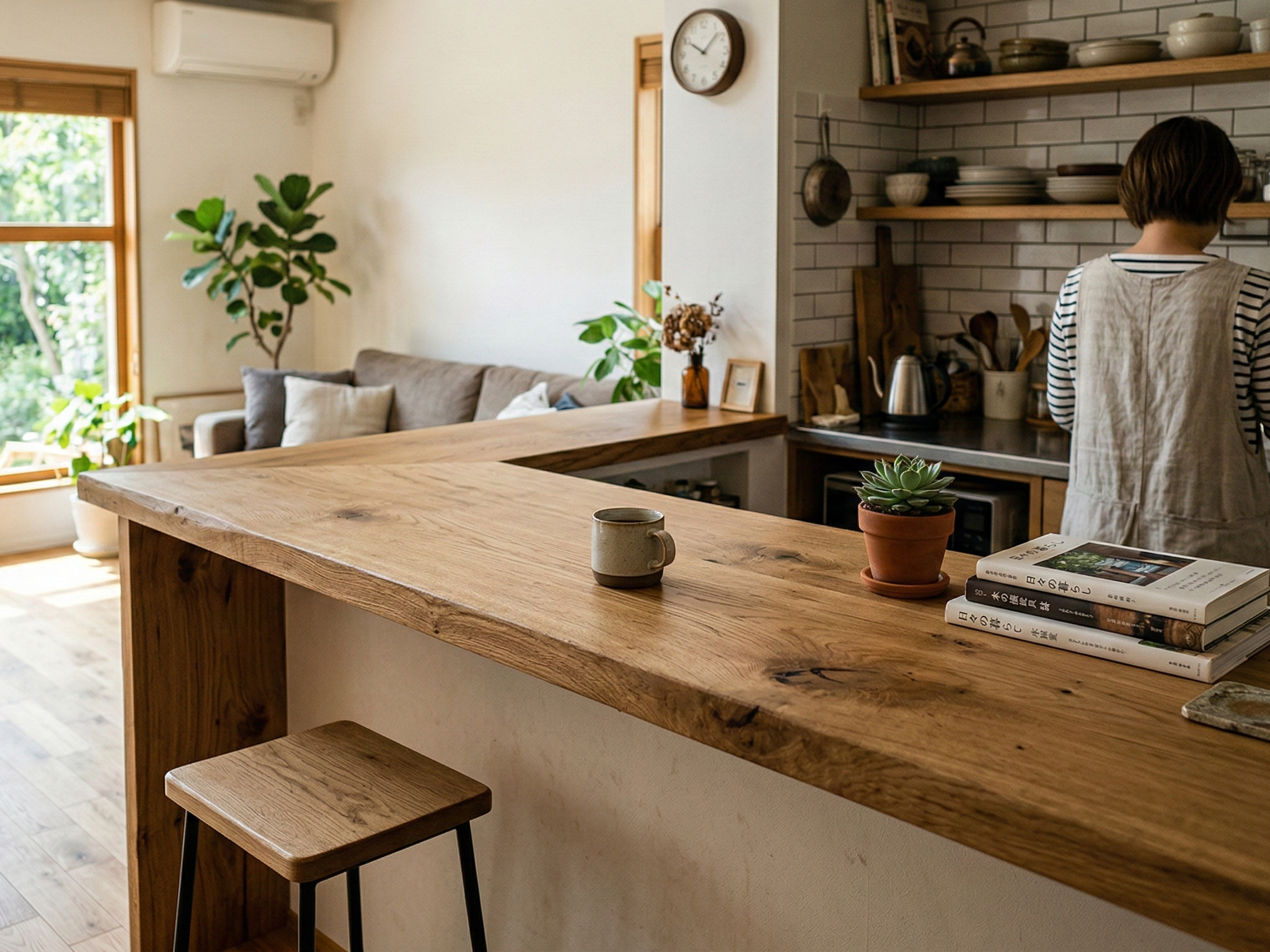 無垢材カウンター|木材・天板の種類と塗装を設計者が語れる選び方