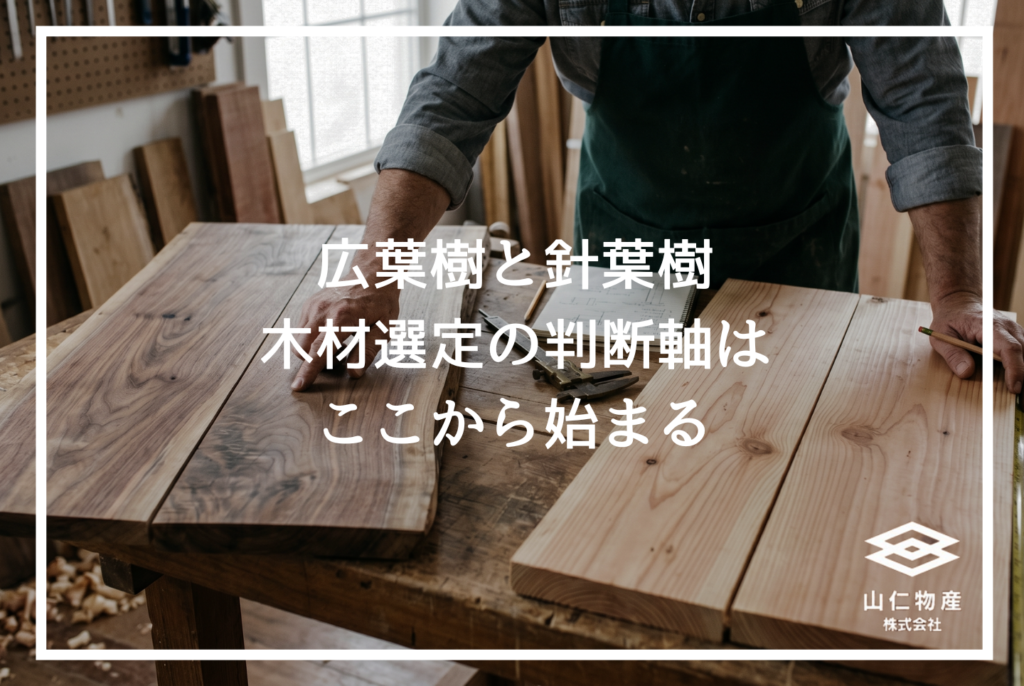 木材の広葉樹とは？針葉樹との違いと樹種別の使い分けを解説