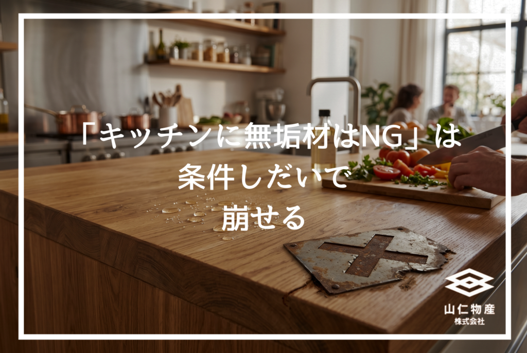 無垢材キッチンは条件次第で使える｜後悔しない部位・樹種・仕上げの選び方