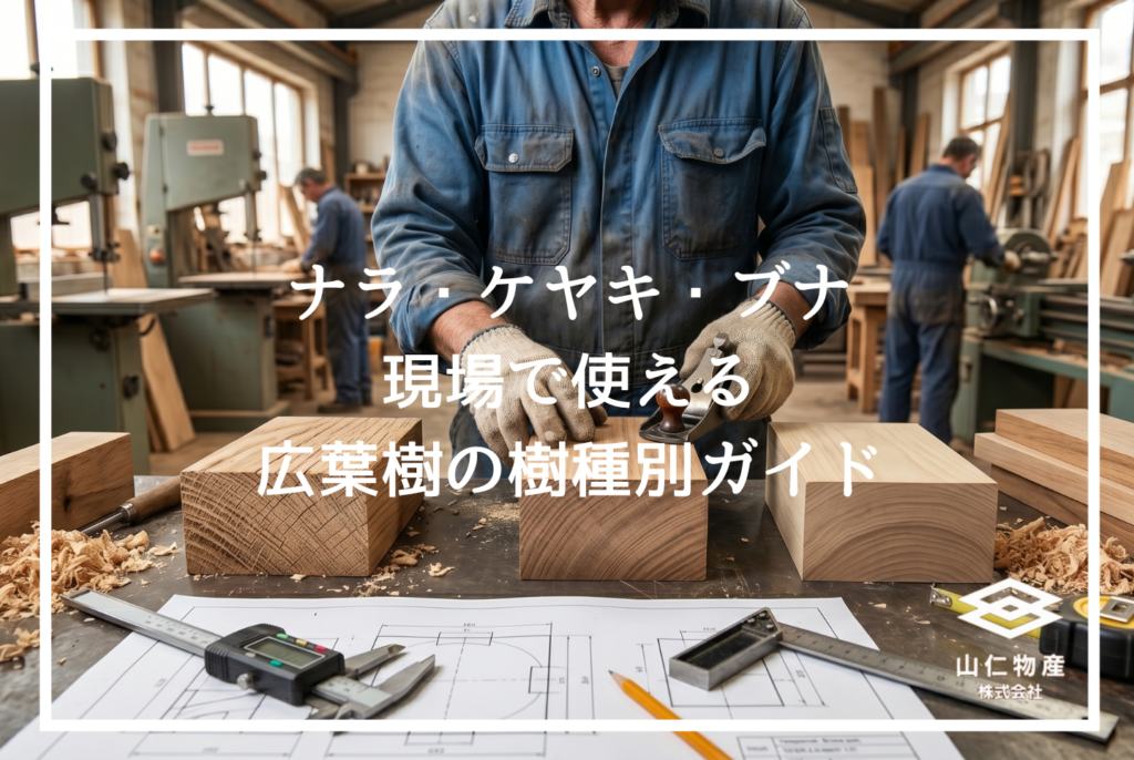 木材の広葉樹とは？針葉樹との違いと樹種別の使い分けを解説