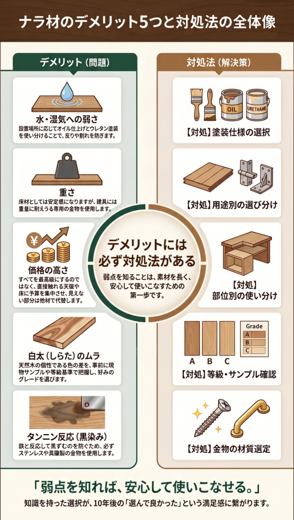広葉樹ナラ材とは何か？木材のプロが教える特徴・経年変化・選び方の完全ガイド
