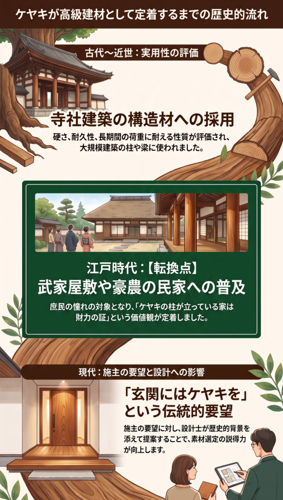 広葉樹ケヤキの特徴と選び方｜設計士が現場で使える完全ガイド