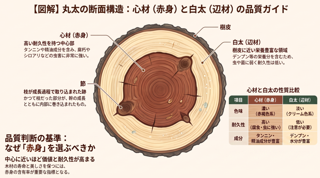無垢材の見分け方｜製材所が教える断面・五感チェック完全ガイド